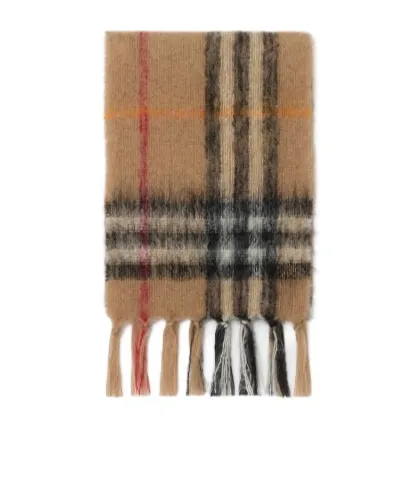 Checked Fringed Scarf
