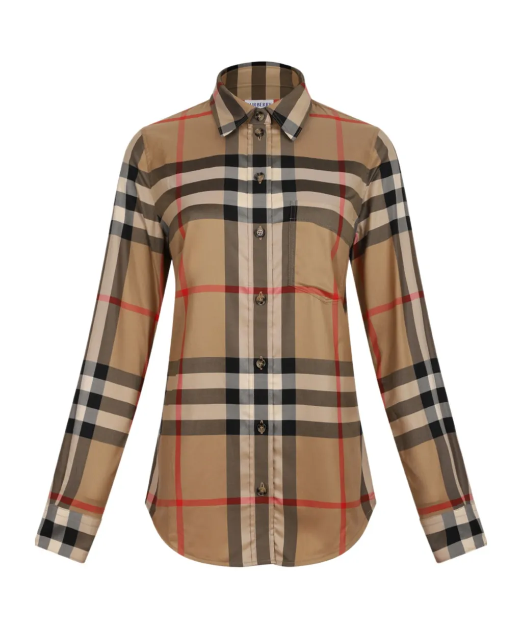 Slim Fit Check Cotton Shirt