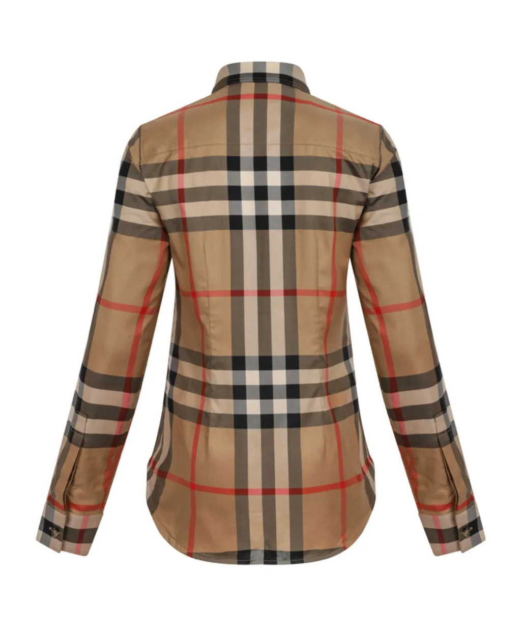 Slim Fit Check Cotton Shirt
