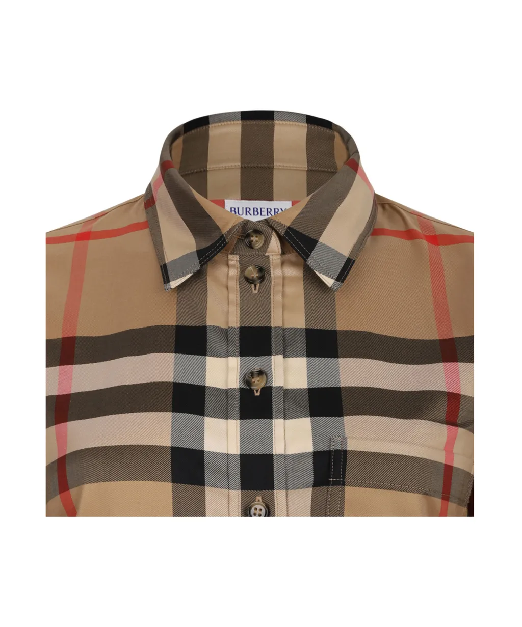 Slim Fit Check Cotton Shirt