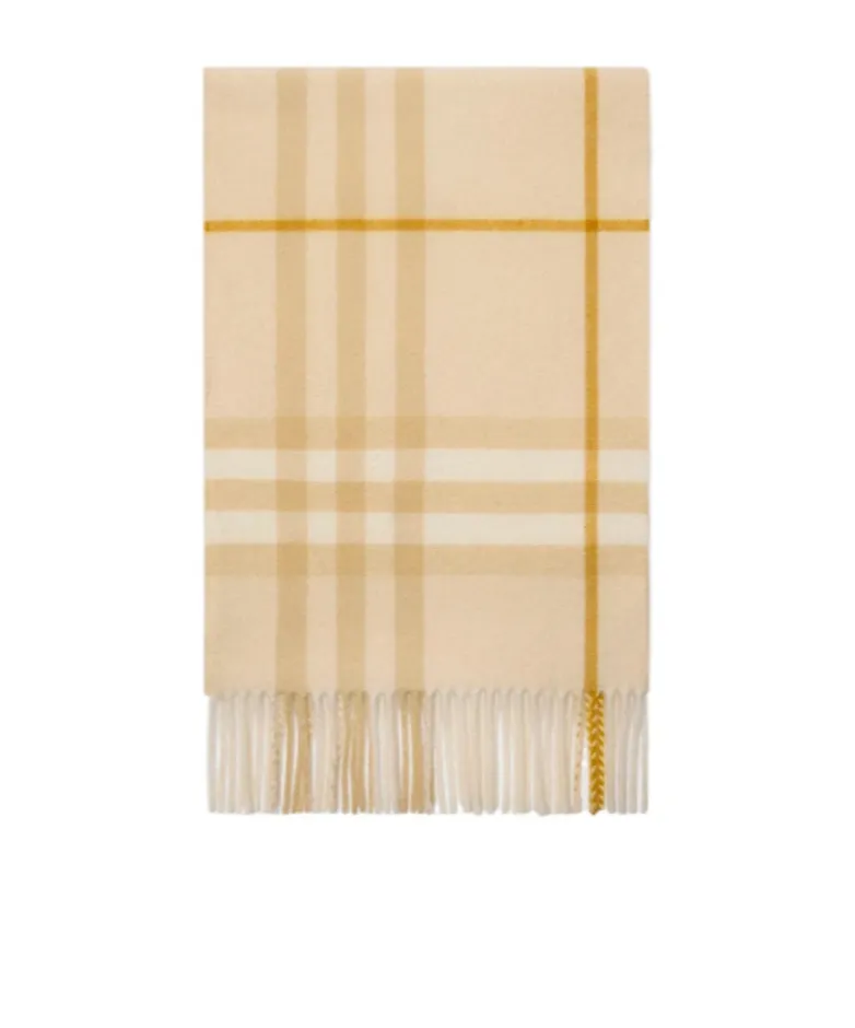 Check Cashmere Scarf