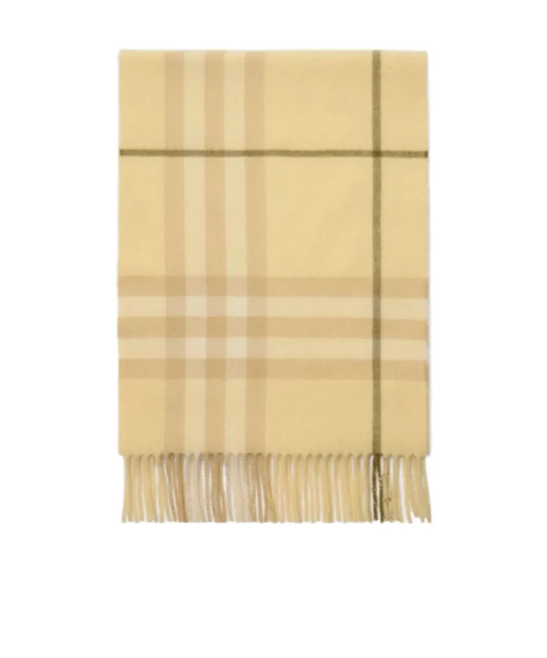Check Cashmere Scarf