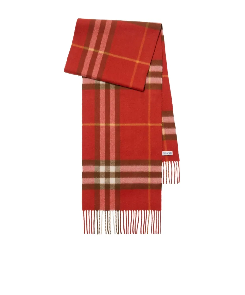 Check Cashmere Scarf