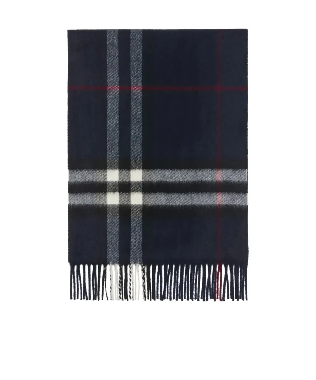 Check Cashmere Scarf
