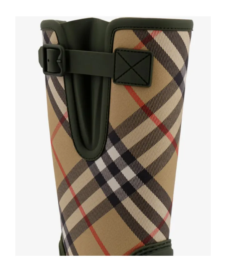Ekd Detailed Checked Rain Boots