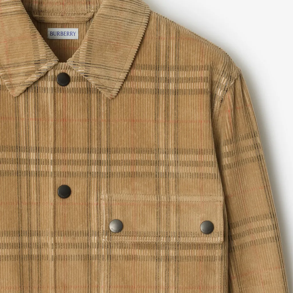 Check Corduroy Overshirt