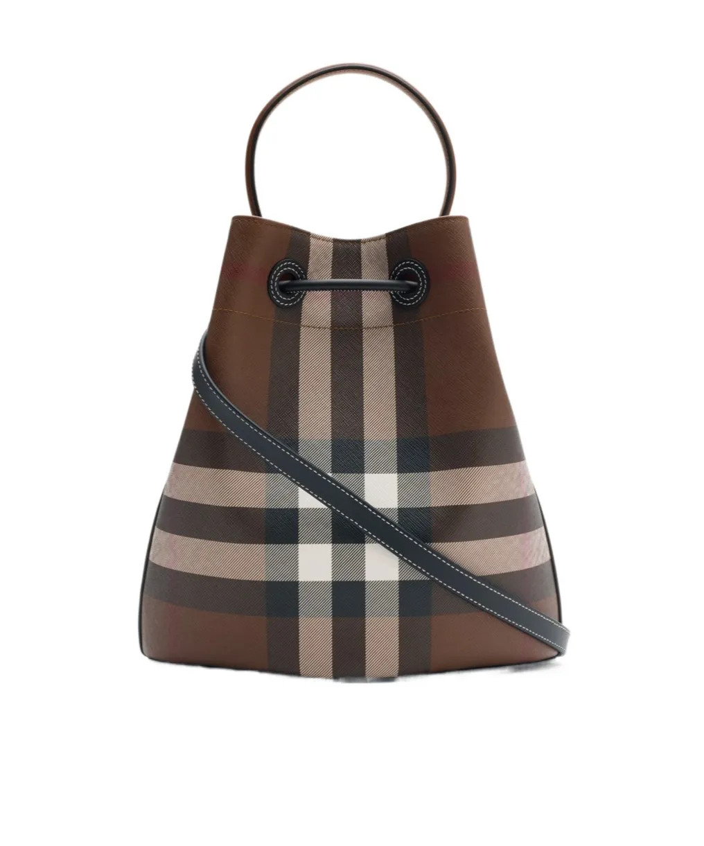 Small Check Bucket Bag
