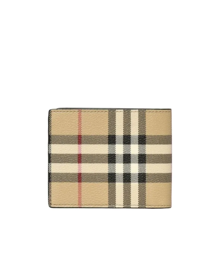 Checkered Bi-Fold Wallet