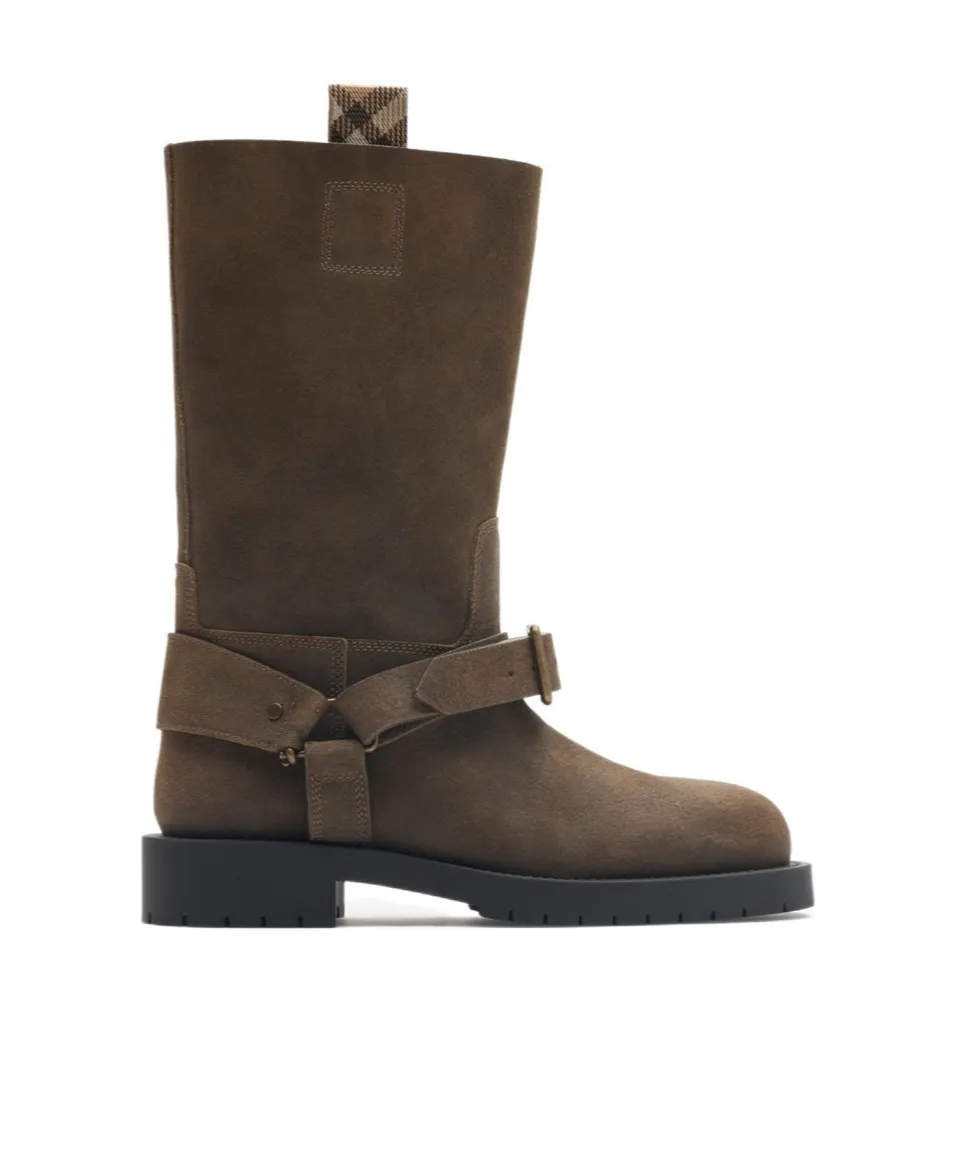 Suede Soft Saddle Low Boots
