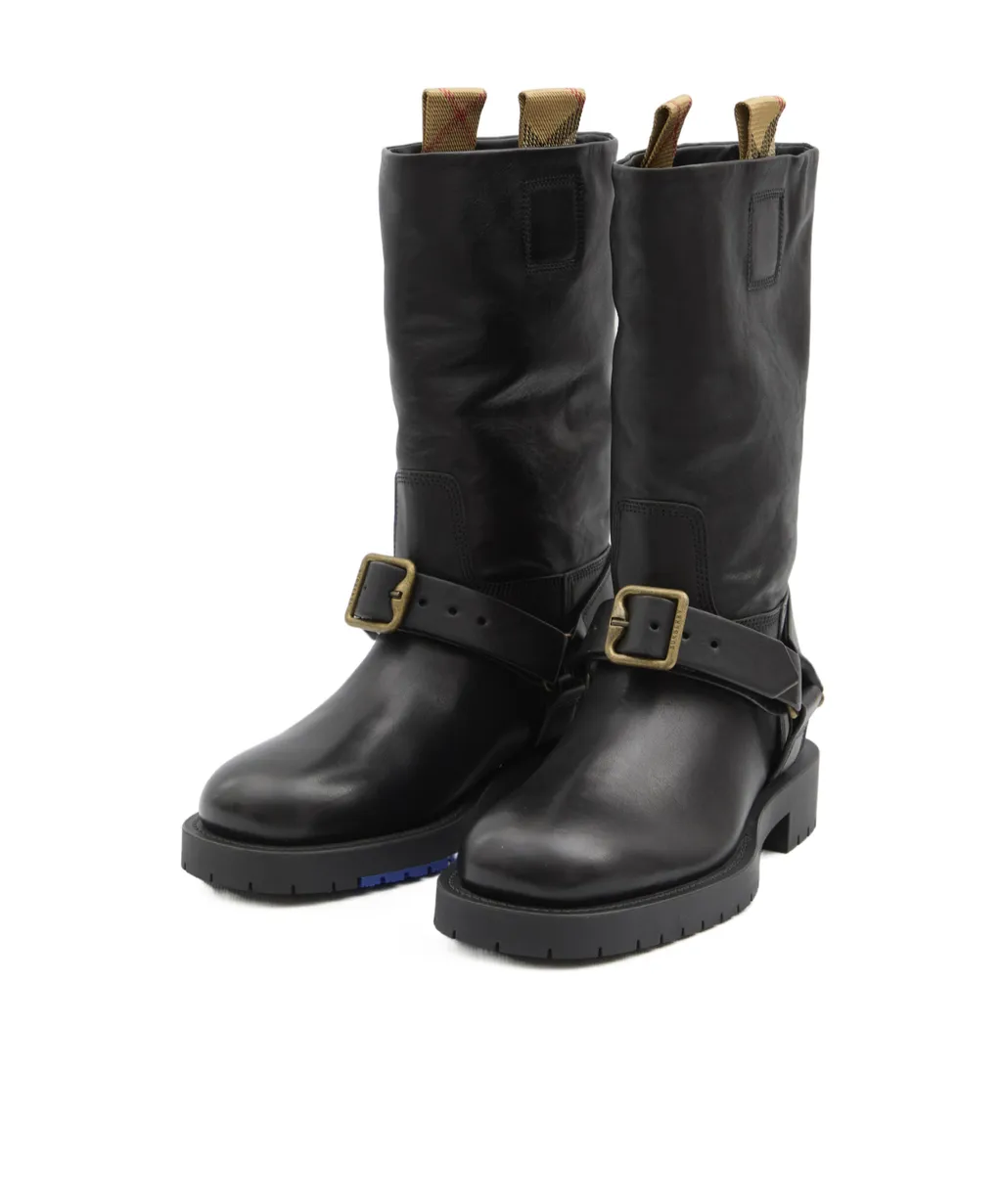 Saddle Buckle Detailed Boots
