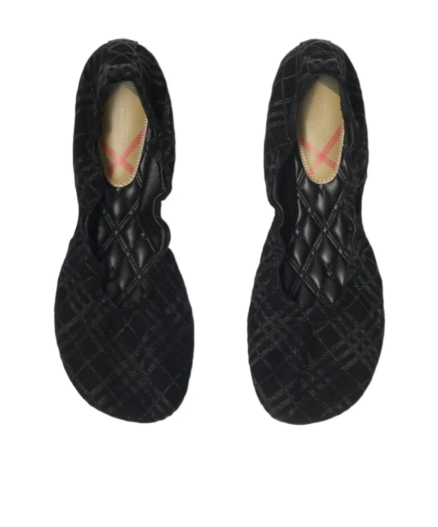 Suede Ballerina Shoes