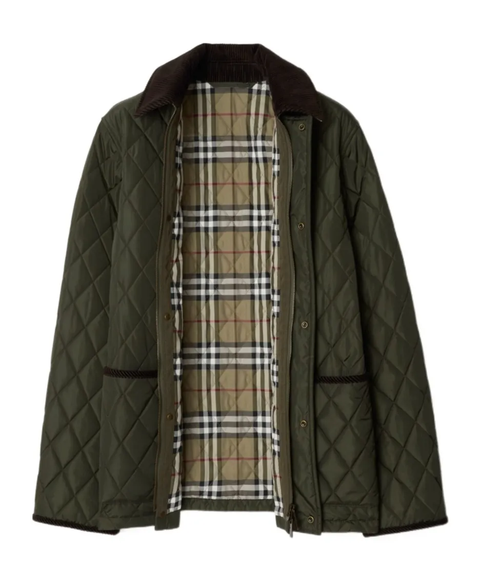 Belted Waist Quilted Jacket