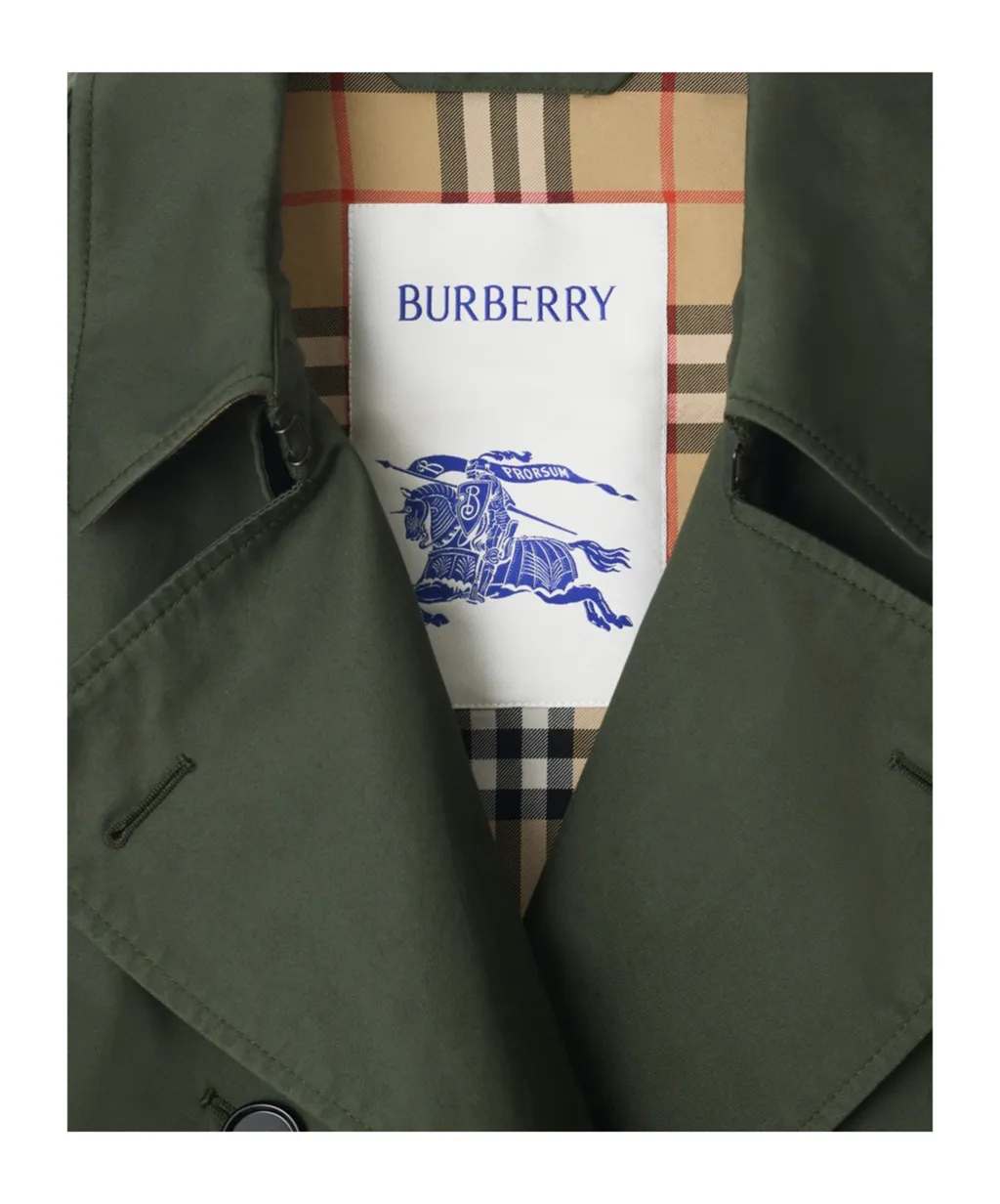 Mid-Length Gabardine Trench Coat