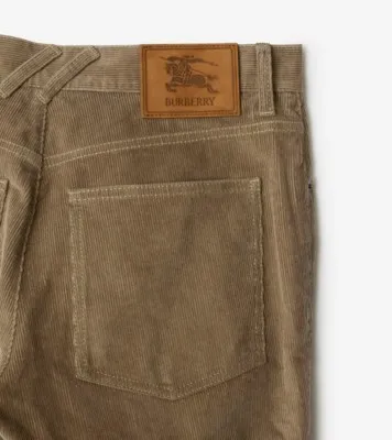 Straight-Leg Corduroy Trousers