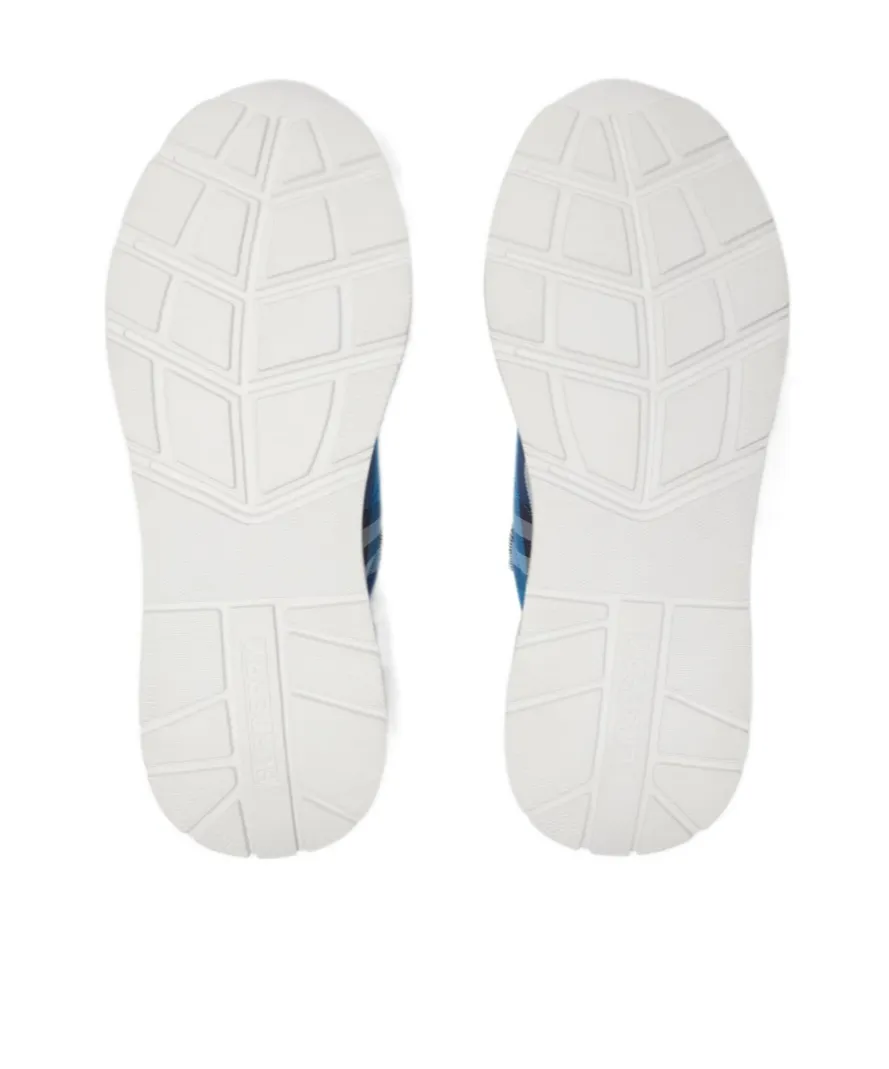 Checked Lace-Up Sneakers