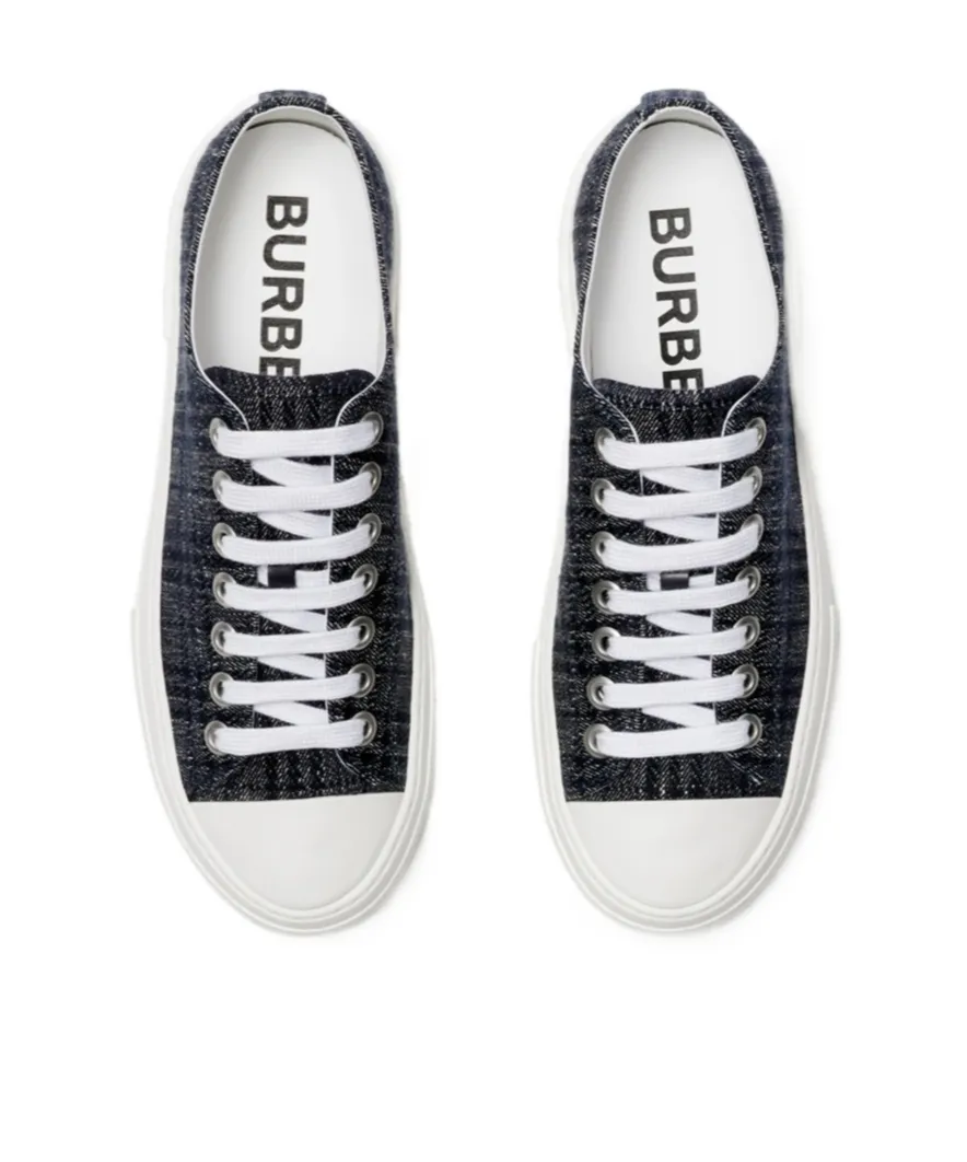 Checked Low-Top Sneakers