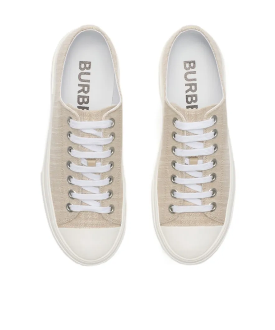 Checked Low-Top Sneakers
