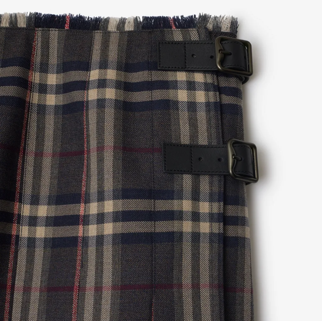 Checked Pleated Mini Kilt