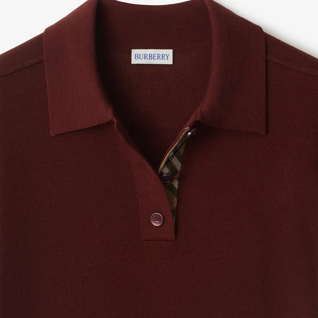 Short Sleeved Knitted Polo Shirt