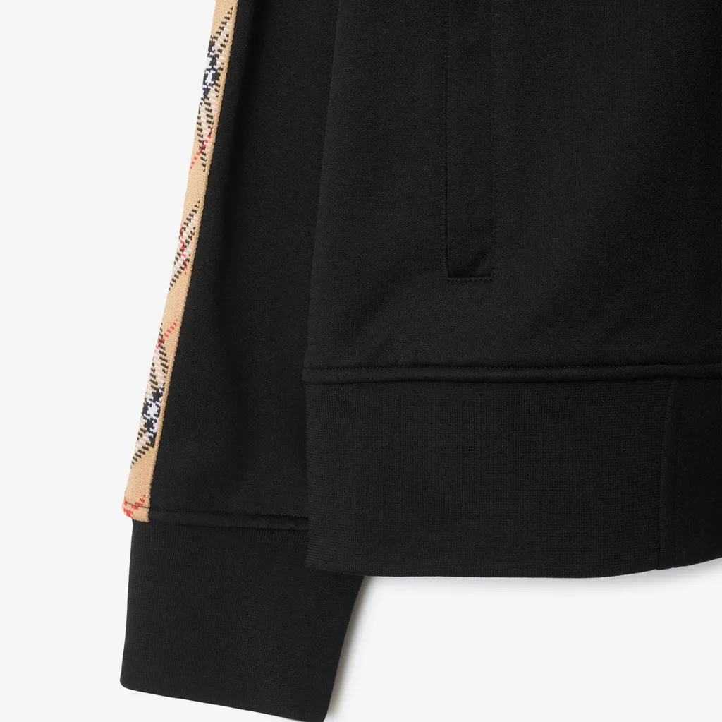 Check Trim Zipped Track Jacket
