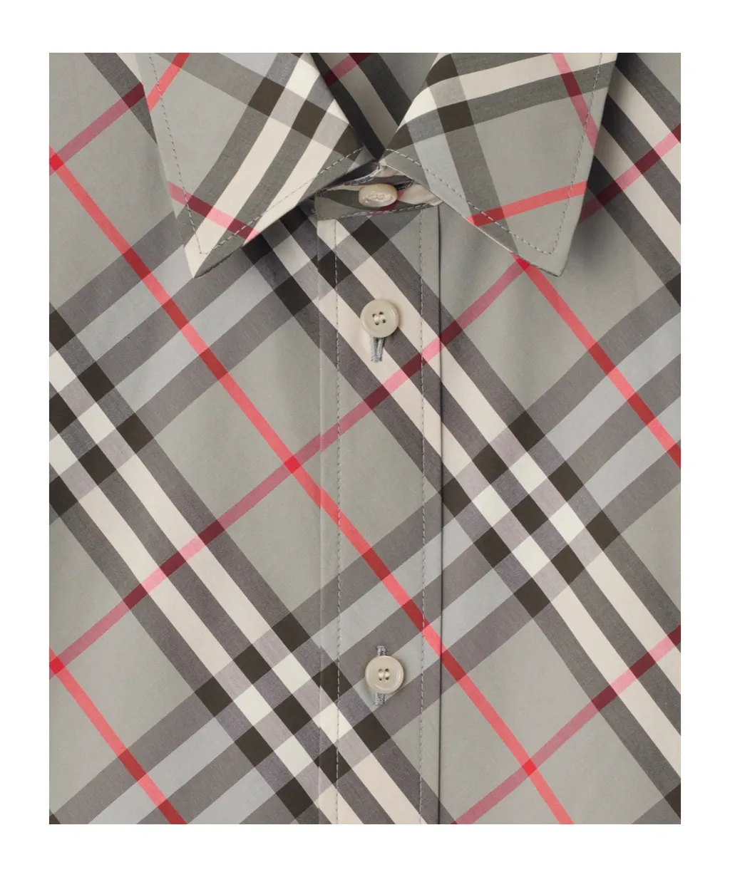 Checked Pattern Short Sleeved Shirt