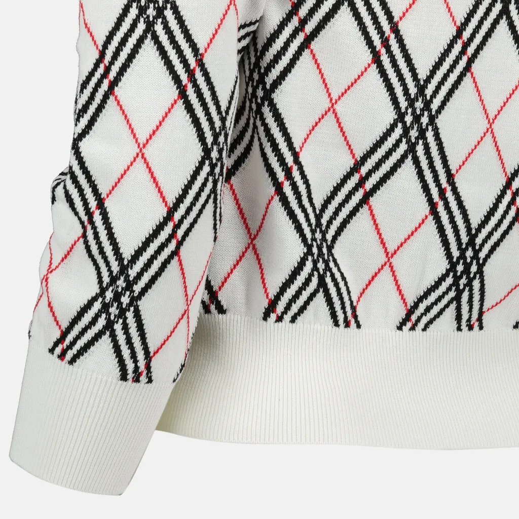 Checked Knit Jumper