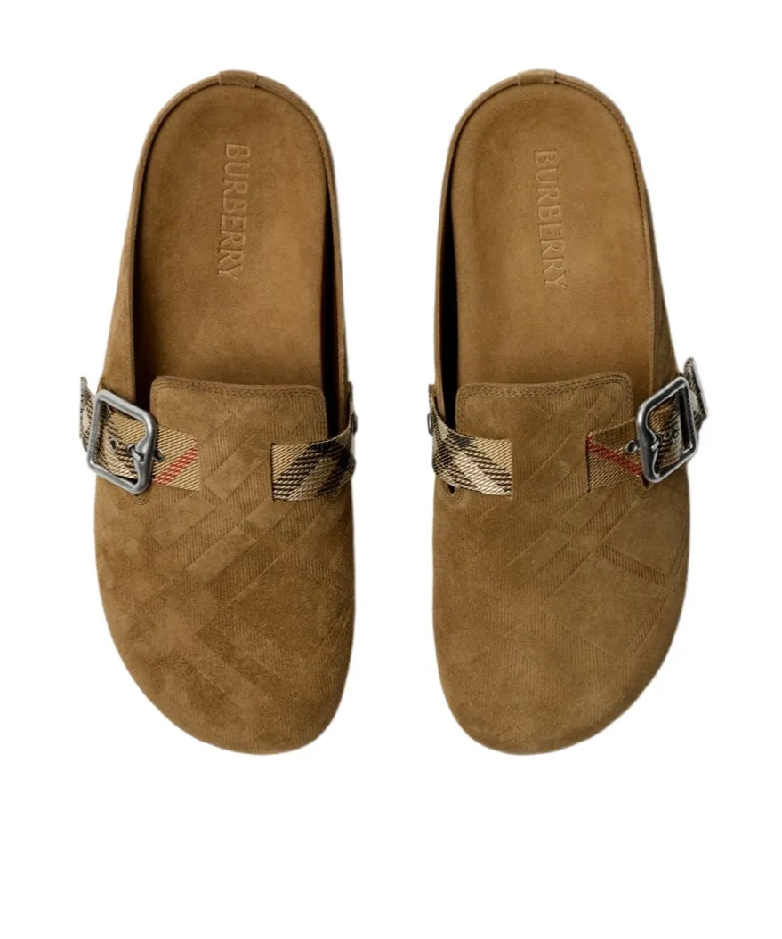 Checked Urchin Clogs