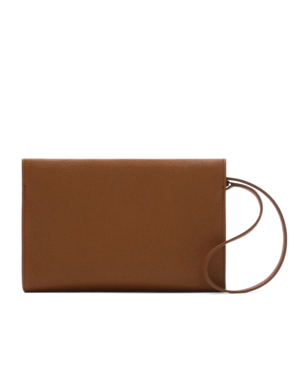 Logo Printed Twist-Lock Crossbody Bag