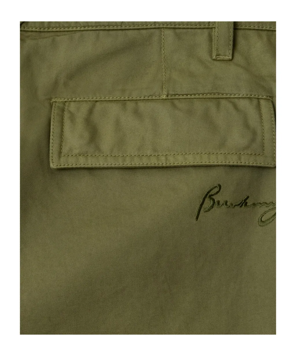 Gabardine Cargo Trousers