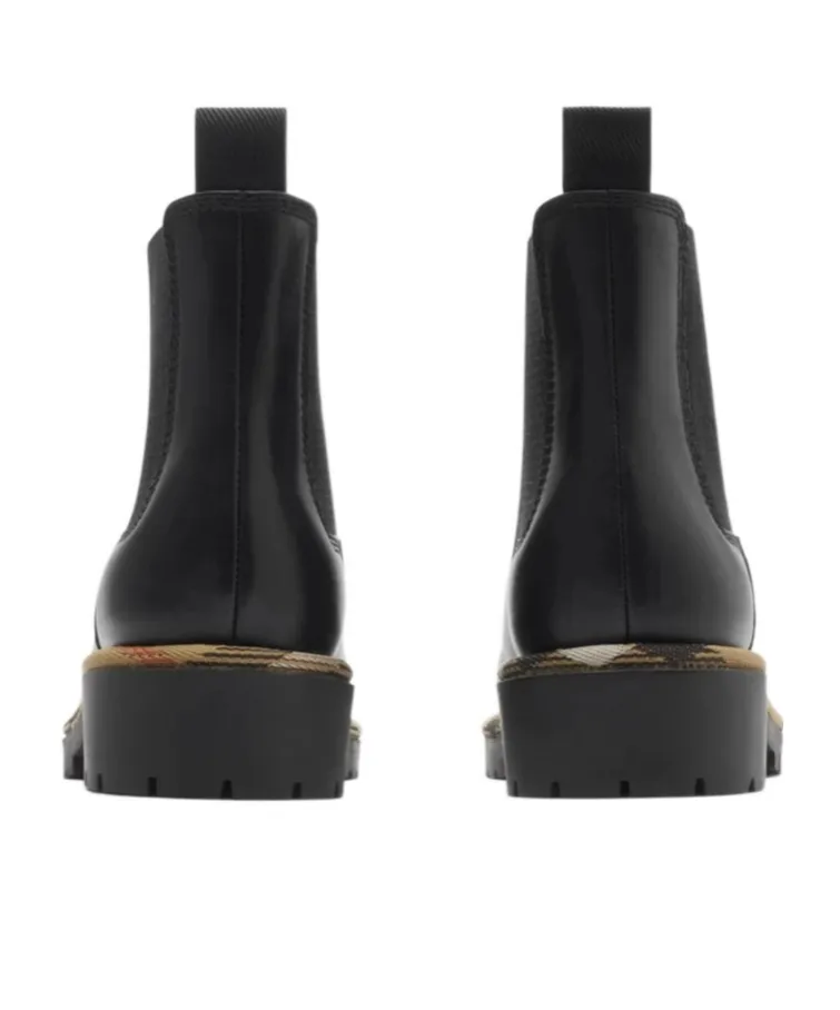 Leather Gravel Chelsea Boots