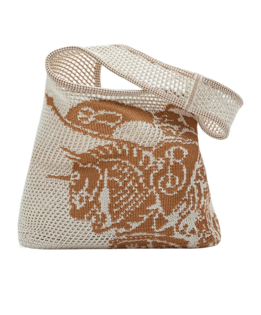 Ekd Jacquard Crochet Tote Bag
