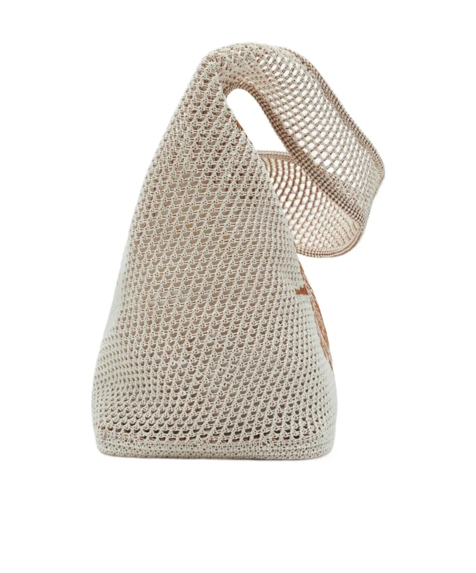 Ekd Jacquard Crochet Tote Bag