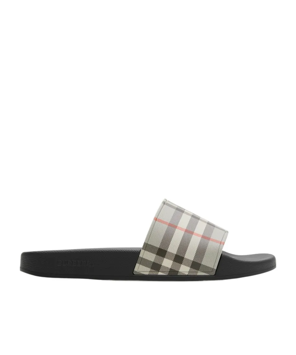 Checked Slip-On Slides