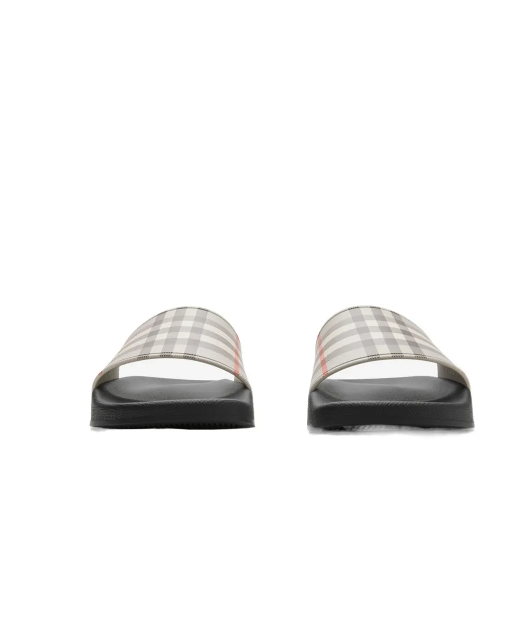Checked Slip-On Slides