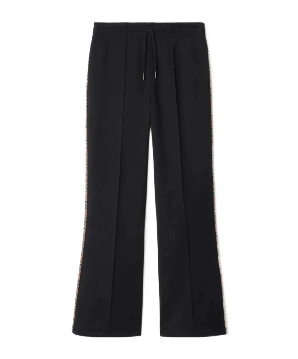 Checked-Trim Track Pants