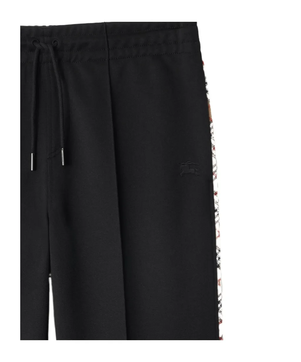 Checked-Trim Track Pants