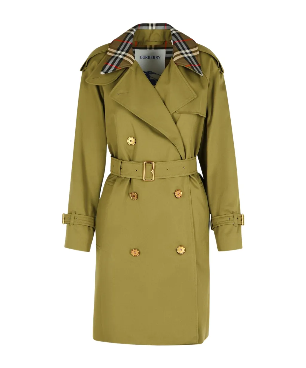 Double Breasted Belted Trench Coat