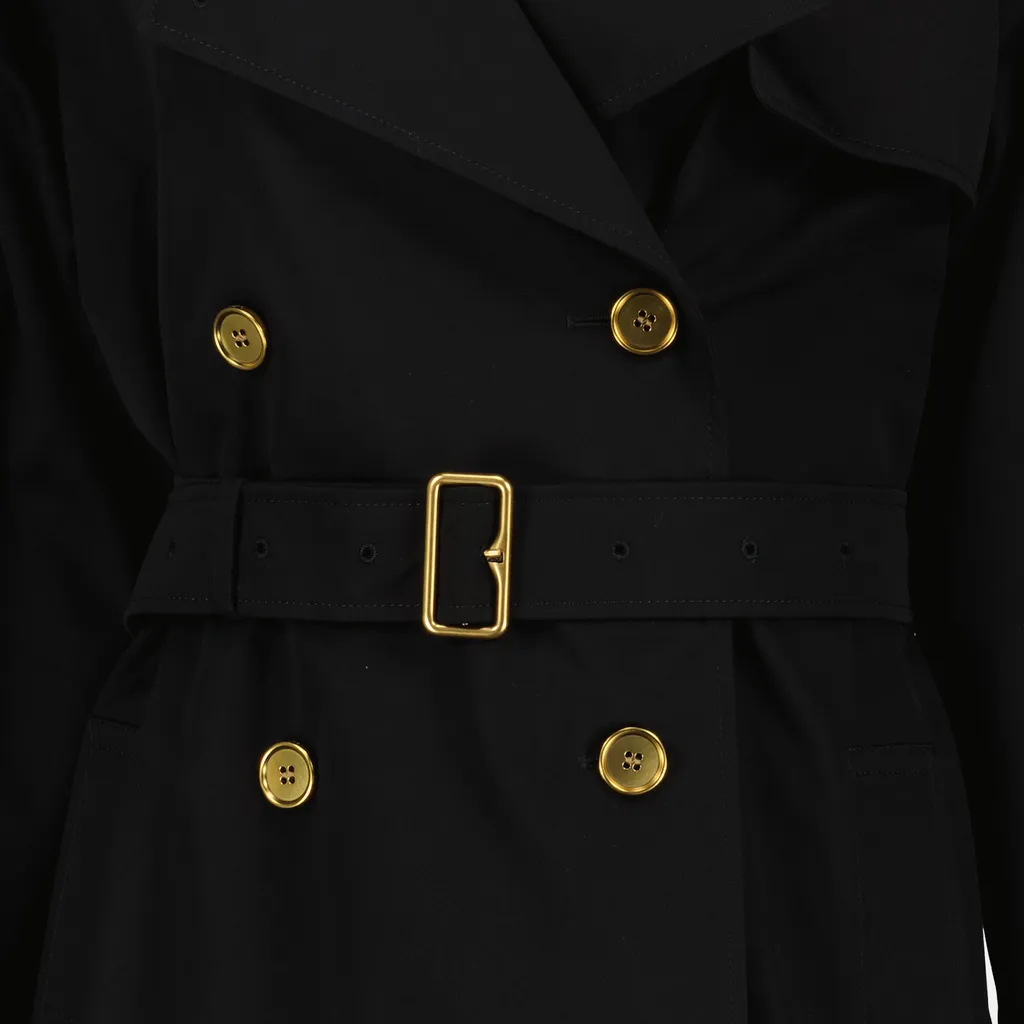 Double Breasted Belted Trench Coat