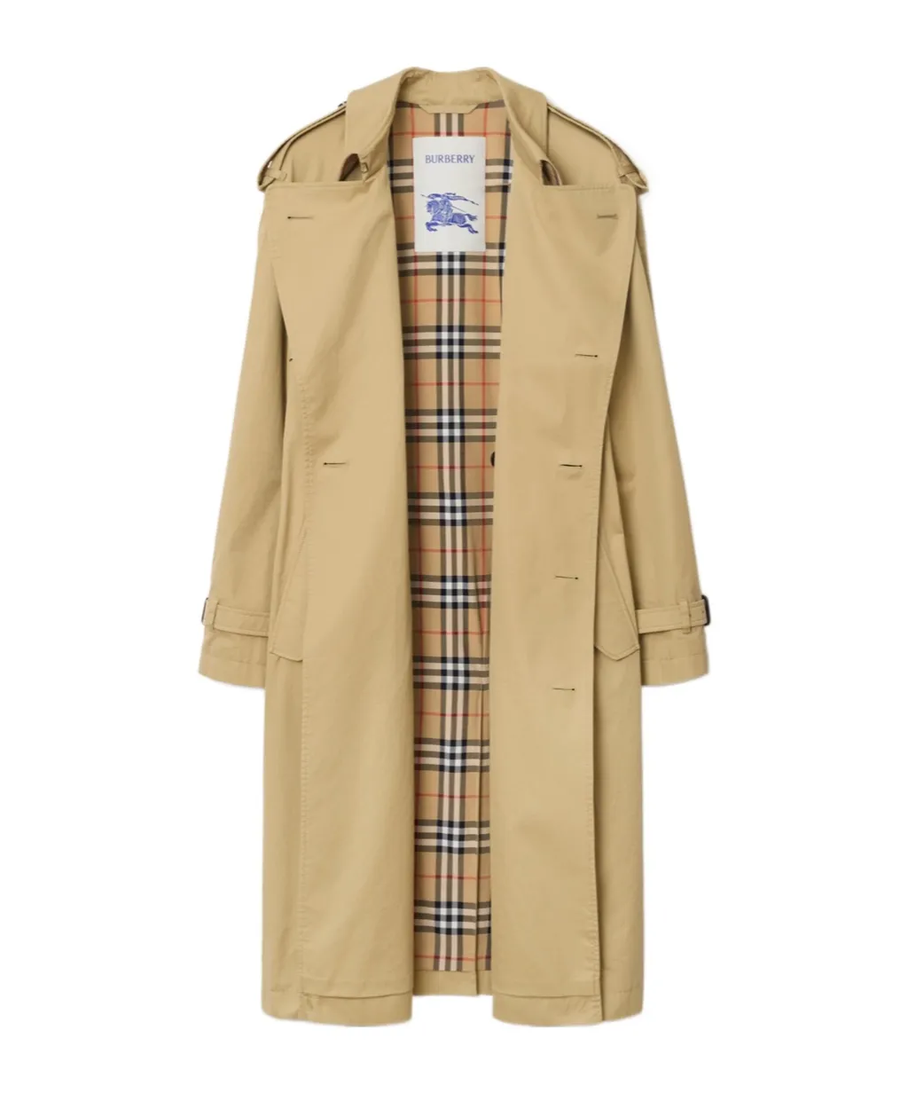 Double Breasted Belted Trench Coat