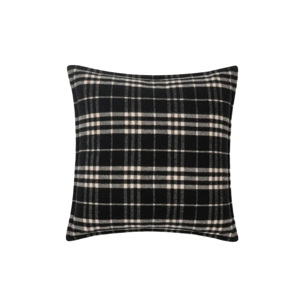Check Wool Cashmere Cushion