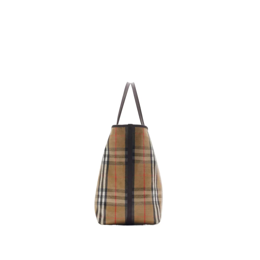 Check Printed Tote Bag