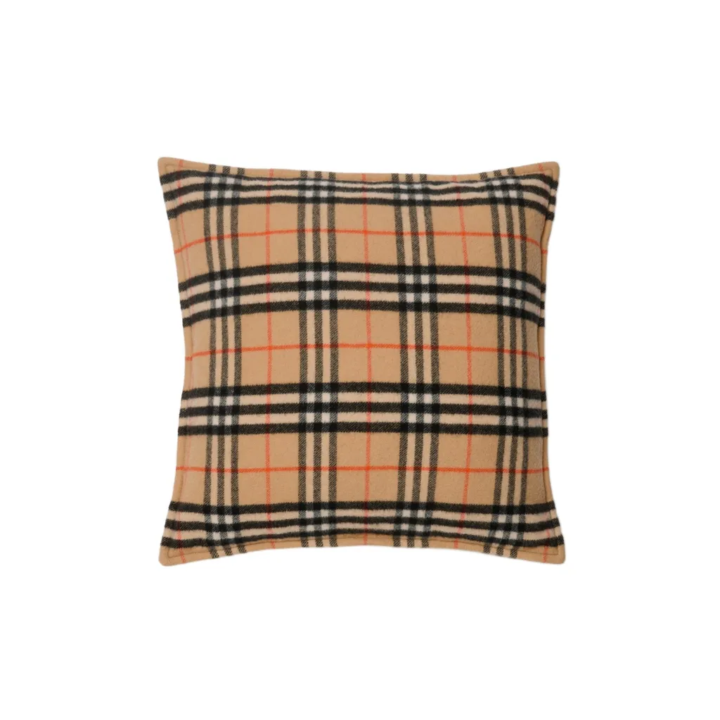 Checked Square Cushion
