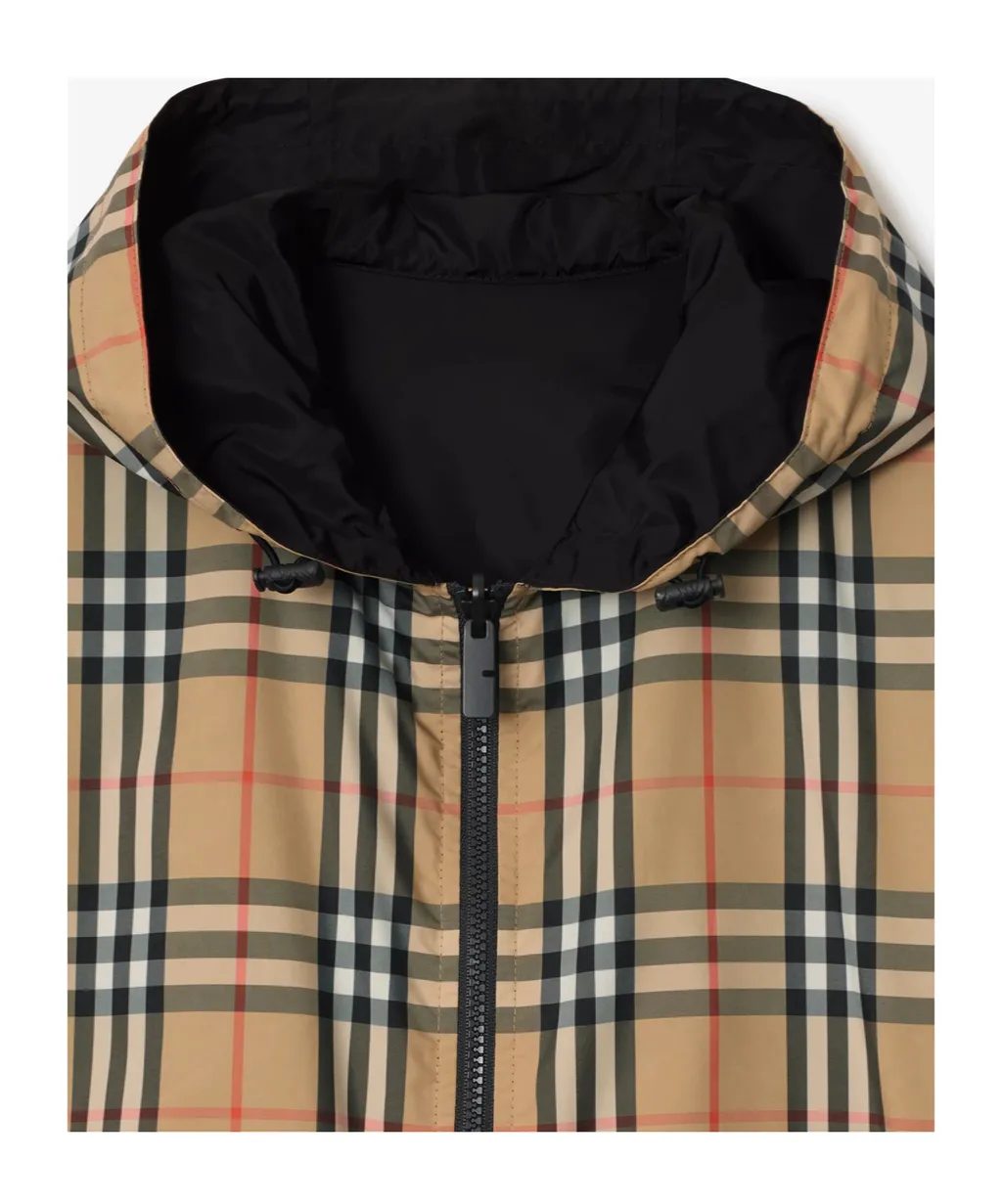 Checked Reversible Zip-Up Jacket