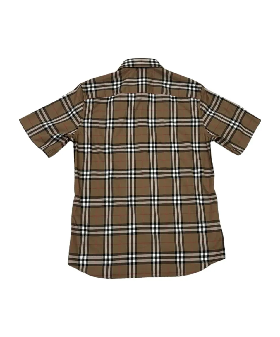 Plaid Short-Sleeved Shirt
