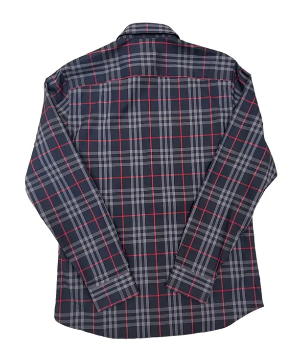 Slim Fit Check Stretch Cotton Shirt