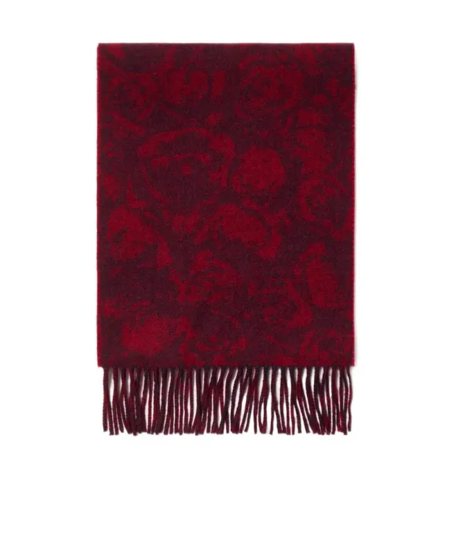 Reversible Rose Cashmere Scarf