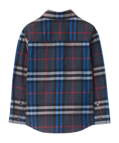 Check-Pattern Cotton Shirt
