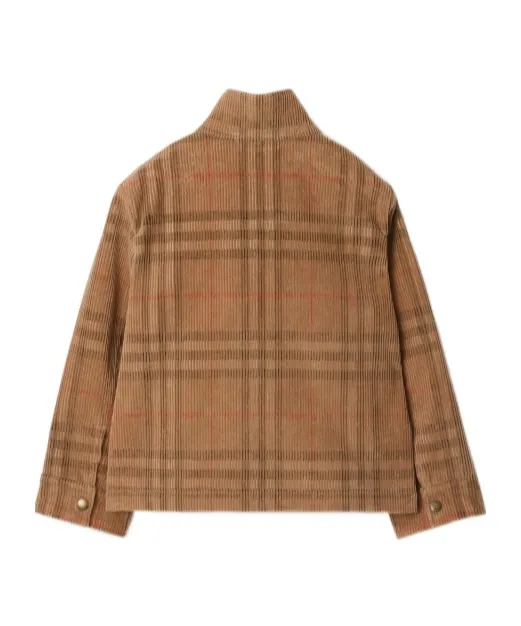Check Corduroy Harrington Jacket