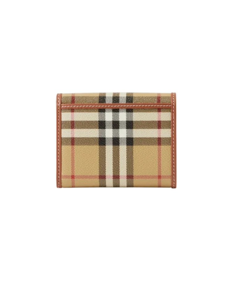 Small Check Folding Wallet