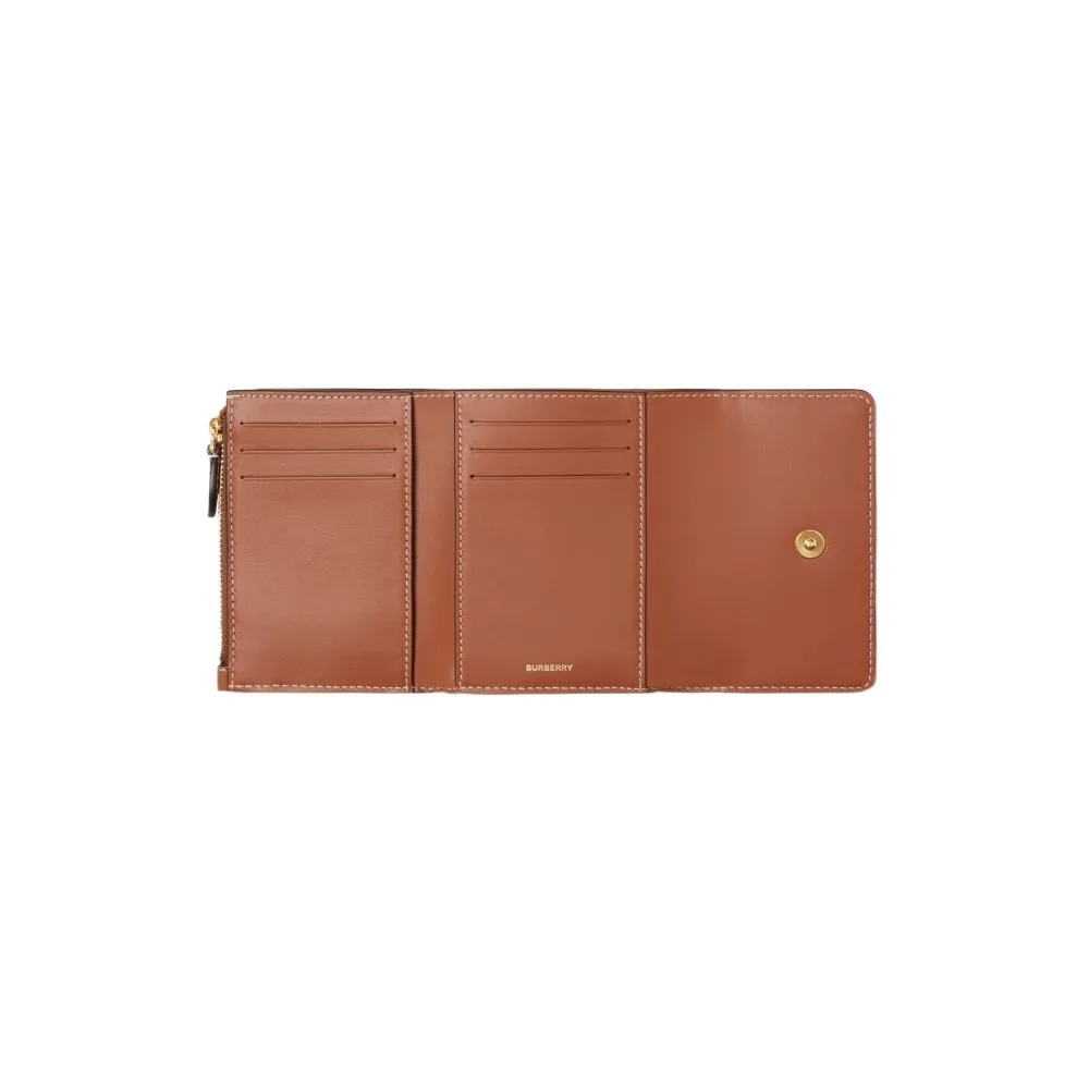 Small Check Folding Wallet